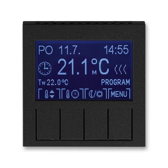 termostat programovatelný LEVIT 3292H-A10301 63 onyx/kouřová černá